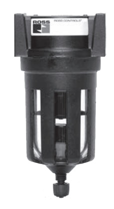 FILTRO 1/2&quot; NPT, COPO TRANSPARENTE COM PROTEÇÃO METÁLICA E DRENO AUTOMÁTICO