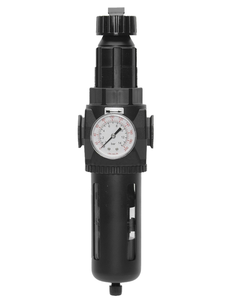 FILTRO REGULADOR 1/2&quot; BSP,  FAIXA DE PRESSÃO 0-175 PSIG, COPO METÁLICO