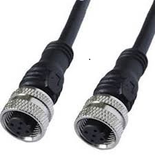 KIT COM 2 CABOS ELÉTRICOS, 5 METROS, PONTA M12 E PONTA LIVRE