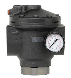 REGULADOR DE PRESSÃO PILOTADO 1.1/2&quot; BSP, FAIXA PRESSÃO 0 - 17 BAR, COM MANÔMETRO, SÉRIE HPR