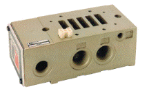SUB-BASE INDIVIDUAL TIPO ANSI 4, COM CONEXÕES 1/2&quot; NPT