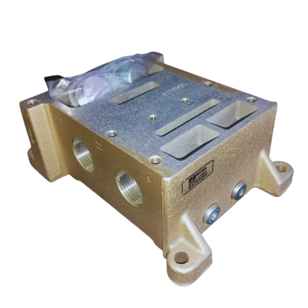 SUB BASE PARA VALVULA DM2 TN12 - 1&quot; BSP NO PÓRTICO 1 E 1 1/2&quot; BSP NO PÓRTICO 2