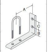 SUPORTE PARA FRL PARA NIPLE DE 3/4&quot;