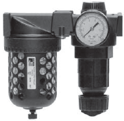 UNIDADE MODULAR FILTRO E REGULADOR DE  AR , 1/2&quot; BSP, COPO METÁLICO, DRENO AUTOMÁTICO