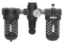UNIDADE DE PREPARAÇÃO DO AR 1.1/2&quot; BSP, FRL, COPO METÁLICO, DRENO AUTOMÁTICO, FILTRAGEM 5 MICRONS, 