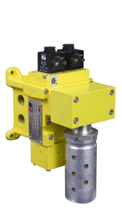 VÁLVULA DE SEGURANÇA DM2, 1/4” BSP, CAT. 4, COM SILENCIADOR, 24 VDC