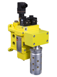 VÁLVULA DE SEGURANÇA DM1C, TN2, 1/4&quot; BSP, 24 VDC, COM SILENCIADOR E PRESSOSTATO