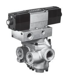 VÁLVULA DUPLO SOLENÓIDE, 4/2 VIAS, CONEXÕES 1 1/2&quot; BSP - 24VDC
