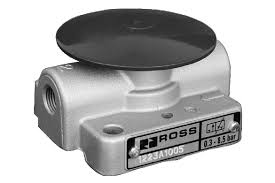 VÁLVULA PNEUMÁTICA, 3/2 VIAS, 1/4&quot; BSP, ACIONAMENTO POR BOTÃO VERMELHO