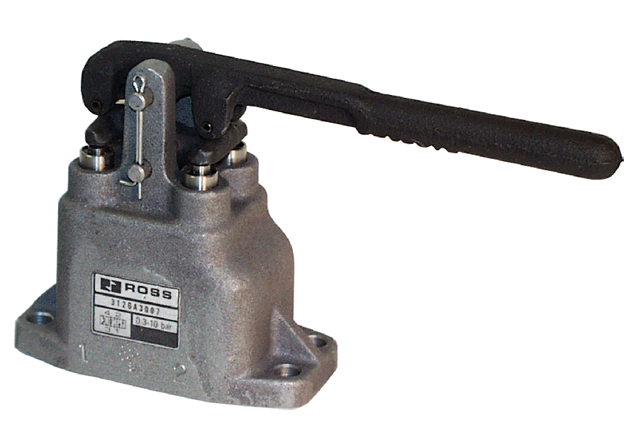 VÁLVULA PNEUMÁTICA, 4/3 VIAS, CENTRO FECHADO, COM TRAVA, CONEXÕES ENTRADA/SAÍDA 1/2&quot; NPT E ESCAPE 3/4&quot; NPT