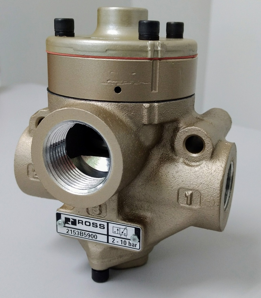 VÁLVULA SIMPLES PILOTO, 3/2NF, 1&quot;BSP, COM PB ( PRESSURE BOOSTER ), SÉRIE 21 PARA ELEVADA TEMPERATURA;
