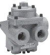 VÁLVULA SIMPLES PILOTO, 4/2 VIAS, N. F.,  1/1/2 BSP E ESCAPE 1/1/2 BSP