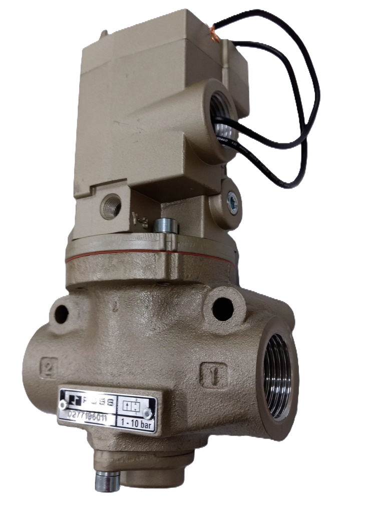 VÁLVULA SIMPLES SOLENÓIDE, 2/2 VIAS, N.F., CONEXÕES 1 1/4&quot; BSP - 24VDC