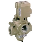 VÁLVULA SIMPLES SOLENÓIDE, 3/2 VIAS, N.A. 3/4&quot; BSP E ESCAPE 1&quot; BSP, 24VDC