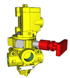VÁLVULA SIMPLES SOLENÓIDE, 3/2 VIAS, N.F.,3/4&quot; NPT E ESCAPE 1&quot; NPT - 110/60HZ
