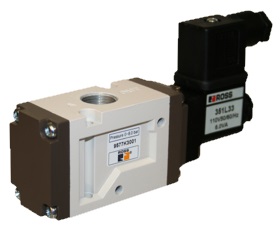VÁLVULA SIMPLES SOLENÓIDE, 3/2 VIAS, N.F., CONEXÕES 1/4&quot; BSP - 24VDC