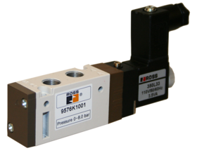 VÁLVULA SIMPLES SOLENÓIDE, 5/2 VIAS, CONEXÕES 1/8&quot; NPT - 24VDC
