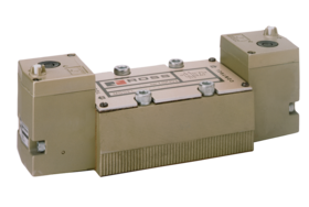 VÁLVULA SOLENÓIDE 5/3 VIAS PARA SUB-BASE ANSI, CENTRO FECHADO, CONSTRUÇÃO METAL-METAL, 24VDC