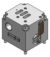 SUB BASE, 3/4&quot; BSP, COM VÁLVULA DE FECHAMENTO