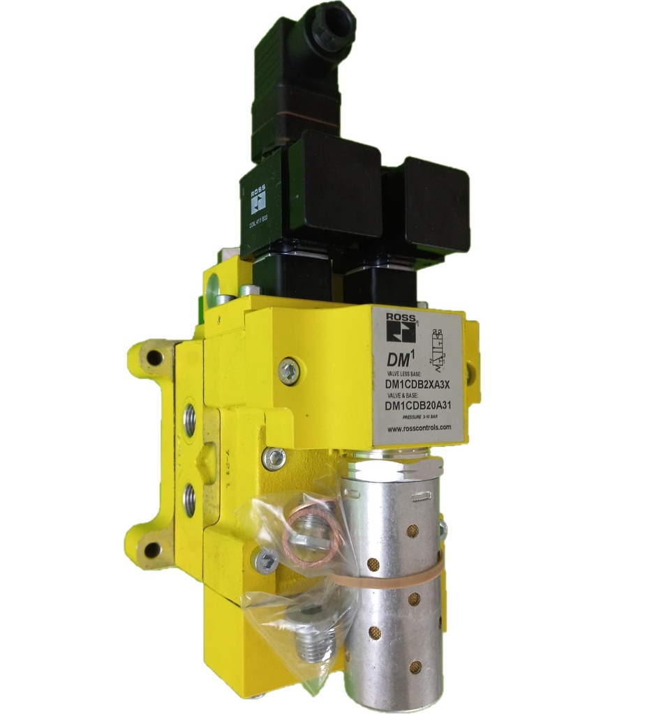 VÁLVULA DE SEGURANÇA, DM1C, TN8, CONEXÕES 1&quot; BSP, CAT. 4, COM SILENCIADOR E PRESSOSTATO, RESET AUTOMÁTICO - 24 VDC