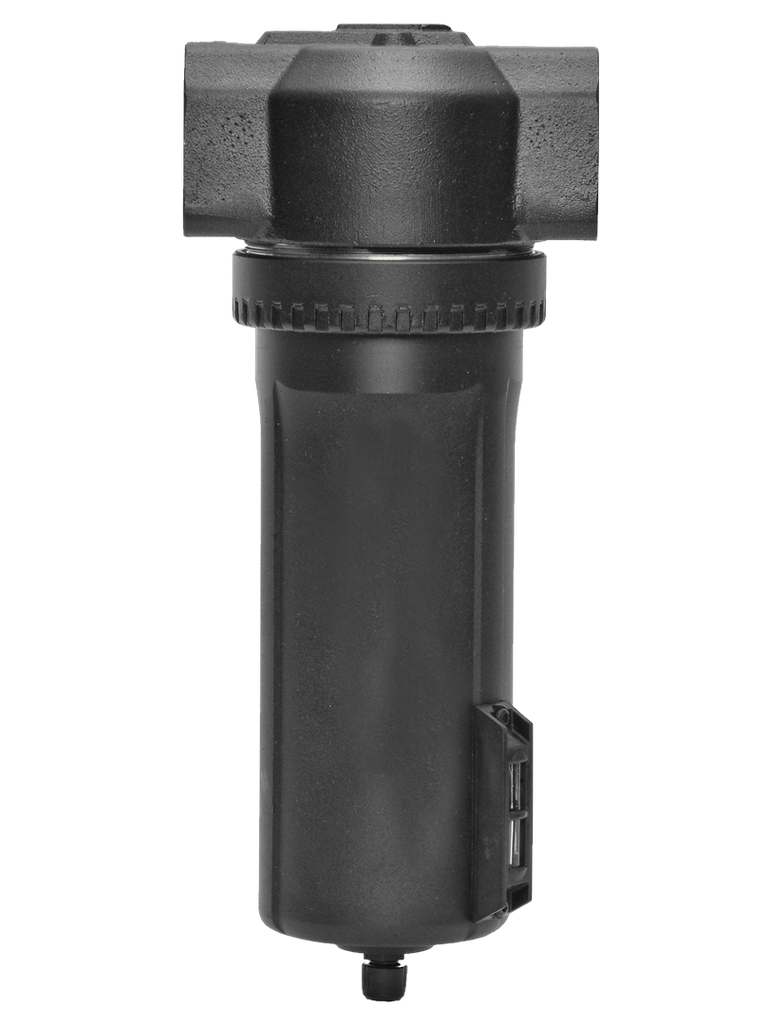 FILTRO 3/4&quot; BSP, COPO METÁLICO, FILTRAGEM 5 MICRONS, DRENO AUTOMÁTICO