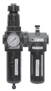 UNIDADE DE PREPARAÇÃO DE AR COM COPO METALICO 1/2&quot;BSP FILTRO/REGULADOR + LUBRIFICADOR MD4
